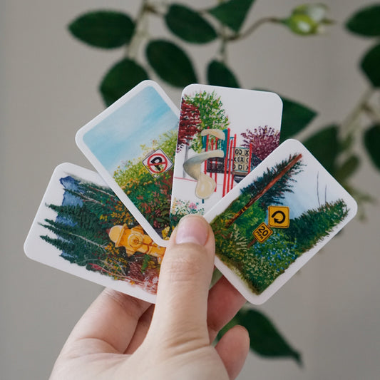 Nature Sticker Mini Card Set | Matte Vinyl Water-Resistant