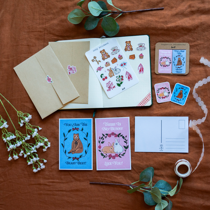 Coquette-Themed Stationery Set